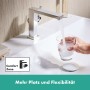 hansgrohe Tecturis E Einhebel-Waschtischarmatur 110 Fine CoolStart wassersparend+ mit Zugstangen-Ablaufgarnitur
