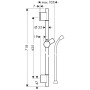 hansgrohe Unica S Puro Brausenstange 65 cm