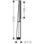 hansgrohe Rainfinity Stabhandbrause 100 1jet EcoSmart