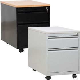 Wolfstahl Rollcontainer Stahl 2 Auszüge abschliessbar 46 x 79 x 62 cm Wolfstahl Rollcontainer Stahl 2 Auszüge abschliessbar 46 x 79 x 62 cm