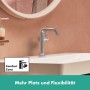 hansgrohe Tecturis S Einhebel-Waschtischarmatur 150 Fine CoolStart wassersparend+ ohne Ablaufgarnitur
