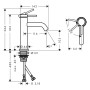hansgrohe Tecturis S Einhebel-Waschtischarmatur 110 CoolStart wassersparend+ ohne Ablaufgarnitur