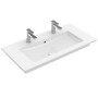 Villeroy & Boch Venticello Schrankwaschtisch 100 x 50 cm mit 2 Hahnlöchern