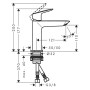 hansgrohe Logis Einhebel-Waschtischarmatur 110 Fine ohne Ablaufgarnitur