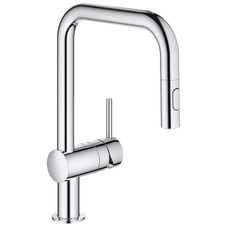 GROHE Minta Einhand-Spültischbatterie mit herausziehbarer Spülbrause