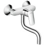 hansgrohe Logis M31 Einhebel-Küchenmischer, Wandmontage Lowspout, 1jet
