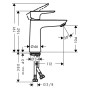 hansgrohe Talis E Einhebel-Waschtischmischer 110 ohne Ablaufgarnitur