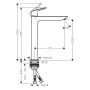 hansgrohe Logis Einhebel-Waschtischarmatur 240 Fine ohne Ablaufgarnitur