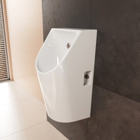 hansgrohe EluPura Original S Urinal mit Zulauf von hinten und Ablauf nach unten/hinten spülrandlos