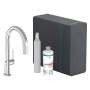 hansgrohe Aqittura M91 Filtersystem 210, Ausziehauslauf, 1jet, sBox, Starter Set, SodaSystem