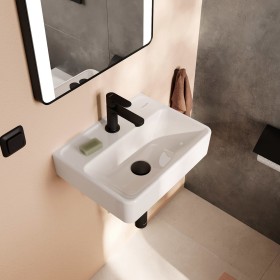 hansgrohe Xanuia Q Handwaschbecken 450/340 mit Hahnloch ohne Überlauf