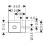 hansgrohe Xelu Q Handwaschbecken mit Ablage rechts 36 x 25 cm