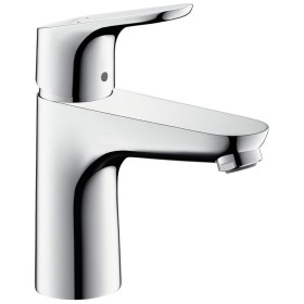 hansgrohe Focus Waschtischmischer 100 LowFlow mit Zugstangen-Ablaufgarnitur