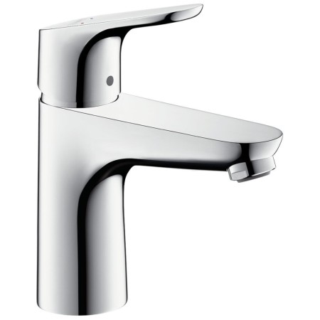 hansgrohe Focus Waschtischmischer 100 LowFlow mit Zugstangen-Ablaufgarnitur