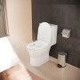 hansgrohe EluPura Original S Stand-WC für aufgesetzten Spülkasten 640 mit horizontalem Abgang, AquaChannel Flush, SmartClean