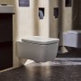 hansgrohe EluPura Q Wand WC Set 540 spülrandlos mit WC-Sitz und HygieneEffect