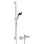 hansgrohe Pulsify Select S Brausesystem 105 3 Strahlarten Relaxation wassersparend, mit Ecostat Fine und Duschstange 90 cm