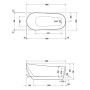 Duravit DuraFaro Badewanne 180 x 80 cm