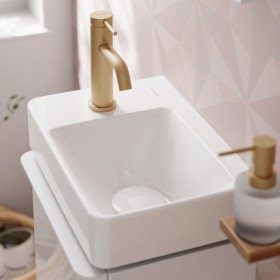 hansgrohe Xelu Q Handwaschbecken mit Ablage links 36 x 25 cm