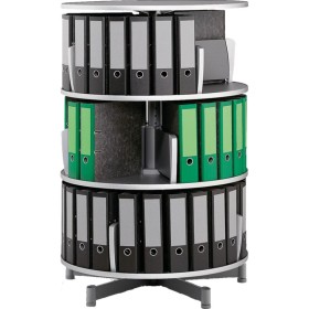 Wolfstahl Ordnersäule 3 Etagen, bis zu 72 Ordner, Etagen einzeln drehbar, Höhe 126 cm Wolfstahl Ordnersäule 3 Etagen, bis zu 72 Ordner, Etagen einzeln drehbar, Höhe 126 cm