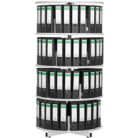 Wolfstahl Ordnersäule 4 Etagen, bis zu 96 Ordner, Etagen einzeln drehbar, Höhe 163 cm Wolfstahl Ordnersäule 4 Etagen, bis zu 96 Ordner, Etagen einzeln drehbar, Höhe 163 cm