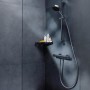 hansgrohe Pulsify Select S Brausesystem 105 3 Strahlarten Relaxation wassersparend, mit Ecostat Element und Duschstange 65 cm