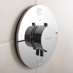 hansgrohe ShowerSelect Comfort S Thermostat UP für 2 Verbraucher mit integrierter Sicherungskombination