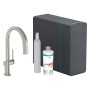 hansgrohe Aqittura M91 Filtersystem 210, Ausziehauslauf, 1jet, sBox, Starter Set, SodaSystem