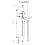 hansgrohe Unica S Puro Brausenstange 65 cm