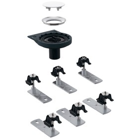 Geberit Rohbauset, zu Setaplano, stockwerksdurchdringende Installation, mit 6 Füßen