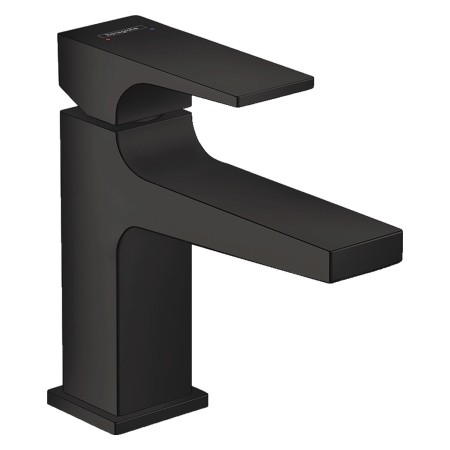 hansgrohe Metropol Einhebel-Waschtischmischer 100 mit Hebelgriff und Push-Open Ablaufgarnitur für Handwaschbecken