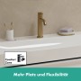 hansgrohe Tecturis S Einhebel-Waschtischarmatur 110 CoolStart wassersparend+ mit Zugstangen-Ablaufgarnitur