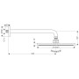hansgrohe Raindance S Kopfbrause 300 1jet mit Brausearm 39 cm EcoSmart