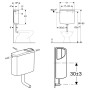 Geberit AP-Spülkasten AP140 tiefhängend mit 2-Mengen-Spülung