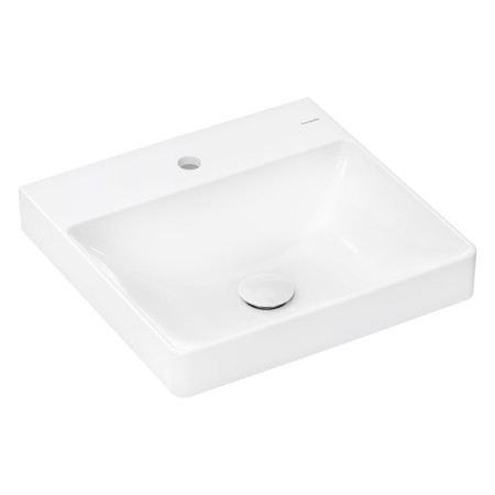 hansgrohe Xelu Q Aufsatz-Handwaschbecken 50 x 48 cm geschliffen, mit 1 Hahnloch