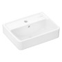 hansgrohe Xanuia Q Handwaschbecken 450/340 mit Hahnloch und Überlauf, SmartClean