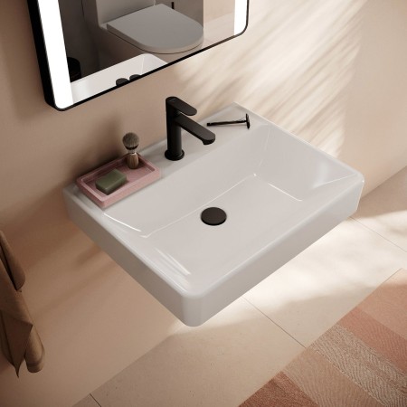 hansgrohe Xanuia Q Waschtisch 600/480 mit Hahnloch ohne Überlauf