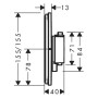 hansgrohe ShowerSelect Comfort E Thermostat Unterputz für 2 Verbraucher mit integrierter Sicherungskombination