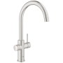 GROHE Red Duo Armatur und Boiler Größe M, Armatur mit C-Auslauf