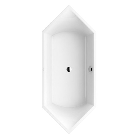 Villeroy & Boch Squaro Slim Duo Sechseckbadewanne 189,2 x 79,4 cm