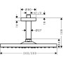 hansgrohe Raindance E Kopfbrause 300 1jet EcoSmart mit Deckenanschluss