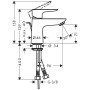 hansgrohe Talis E Einhebel-Waschtischmischer 80 mit Zugstangen-Ablaufgarnitur