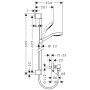 hansgrohe Croma Select S Vario Combi Set 65 cm