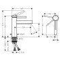hansgrohe Finoris Einhebel-Waschtischarmatur 110 CoolStart mit Push-Open Ablaufgarnitur