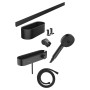 hansgrohe WallStoris Bundle Duschkopf 105, wassersparend, Thermostat, Duschstange 70 cm und Accessoireset