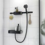 hansgrohe WallStoris Bundle Duschkopf 105, wassersparend, Thermostat, Duschstange 70 cm und Accessoireset