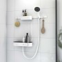 hansgrohe WallStoris Bundle Duschkopf 105, wassersparend, Thermostat, Duschstange 70 cm und Accessoireset
