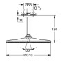 GROHE Rainshower 310 Mono Kopfbrause-Set rund, Deckenmontage, ohne Durchflussbegrenzung