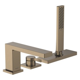 hansgrohe Tecturis E 3-Loch Einhebel-Wannenrandarmatur mit Schlauchbox (sBox)