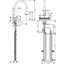 hansgrohe Aquno Select M81 Einhebel-Küchenmischer 170, Ausziehbrause, 3jet, sBox